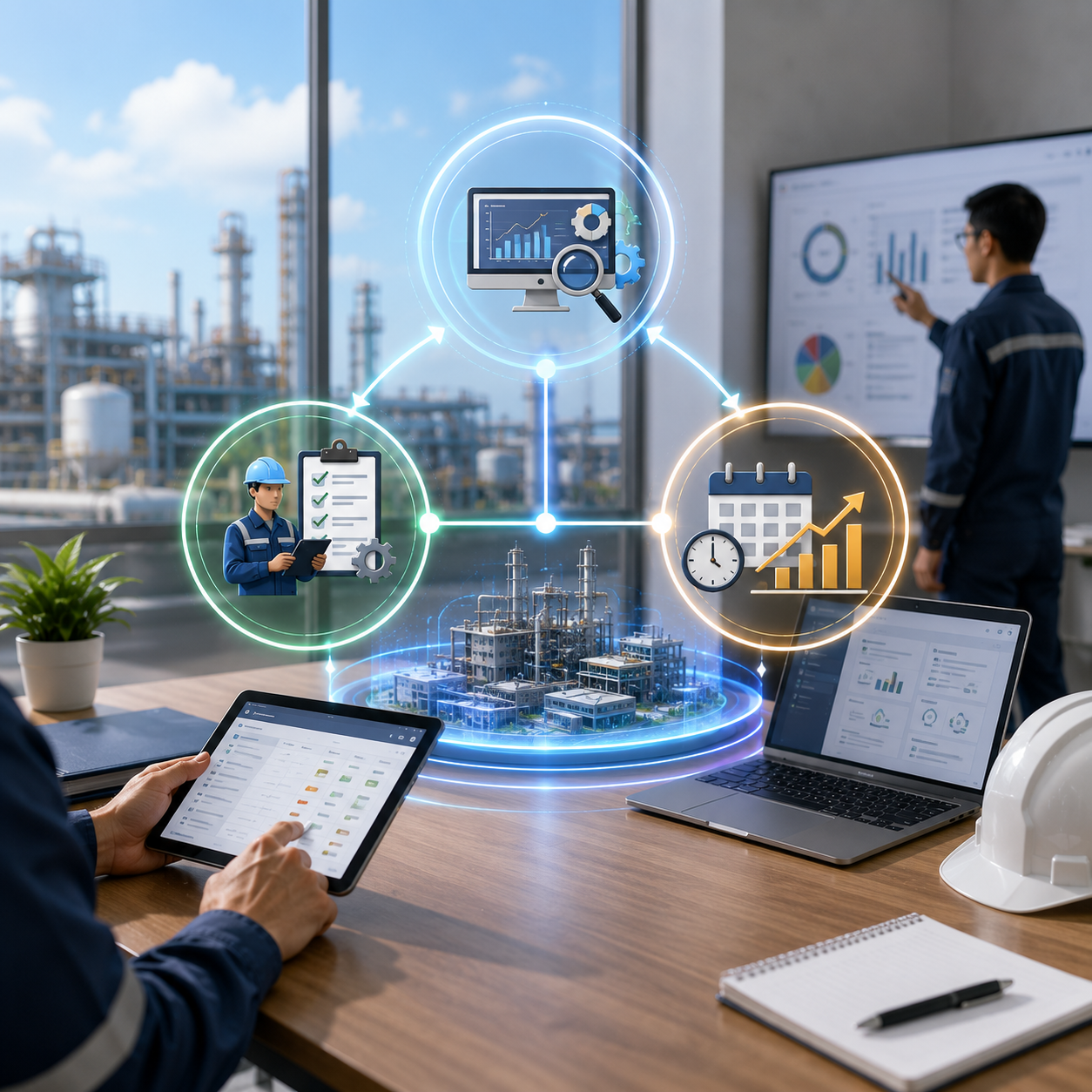 CMMS dashboard visual