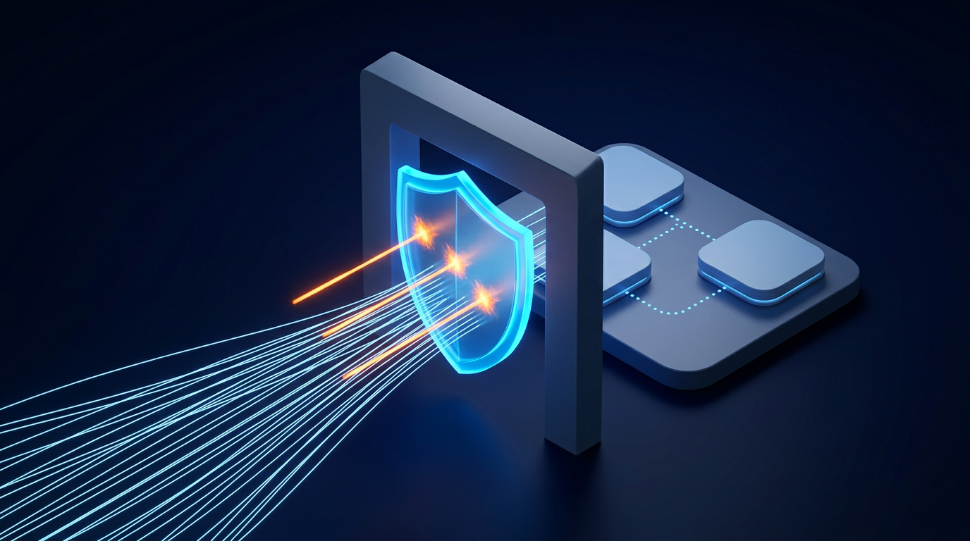 Shielded API gateway filtering incoming traffic