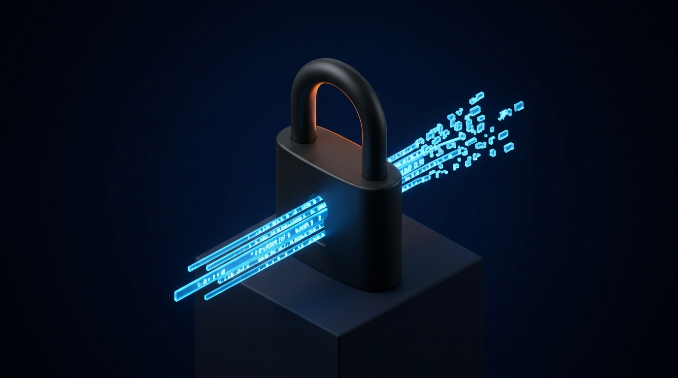 Encryption and lock motif over data flows