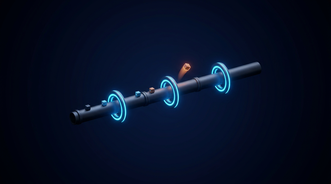 Data pipeline flow with validation stages