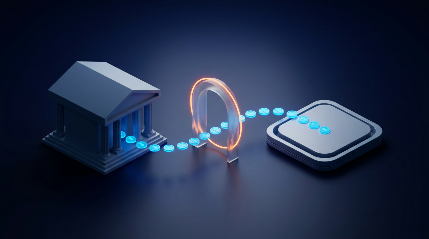 Banking and payment API flow passing through a gateway