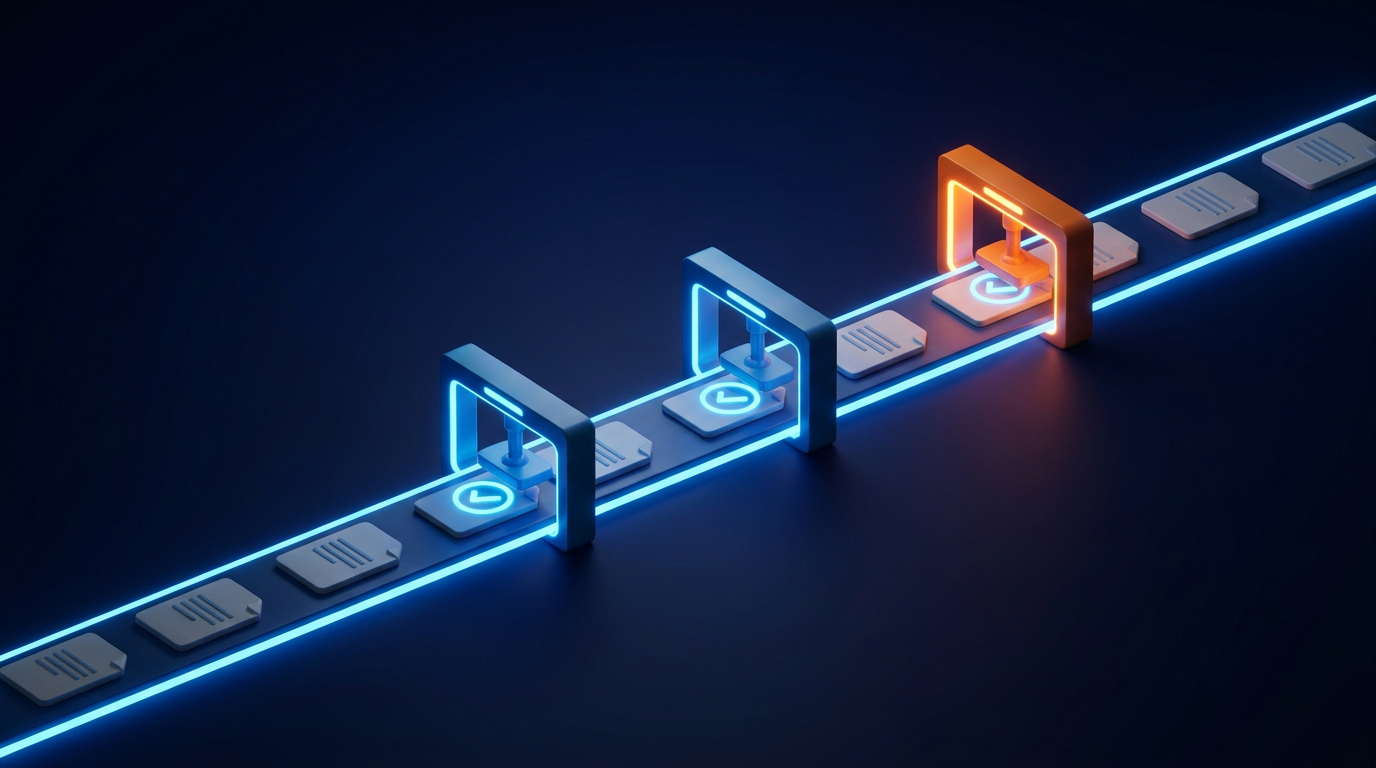 Automated finance flow with approval checkpoints